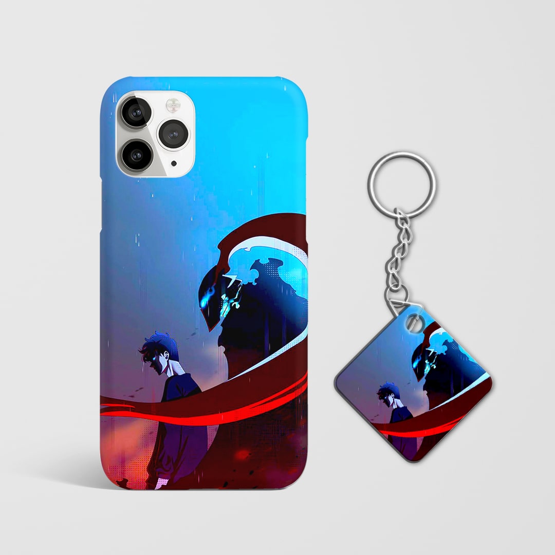 Stylish phone cover featuring Jinwoo vs Ant King with Keychain