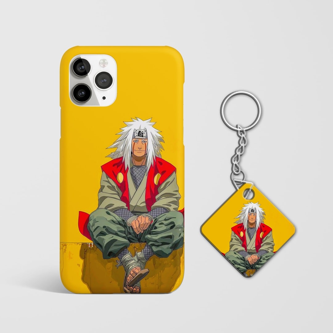 Naruto Jiraiya Sannin phone cover artwork with Keychain