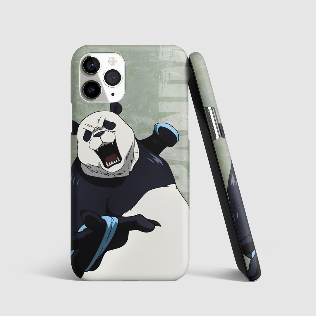 Adorable and powerful Panda from Jujutsu Kaisen on phone cover.