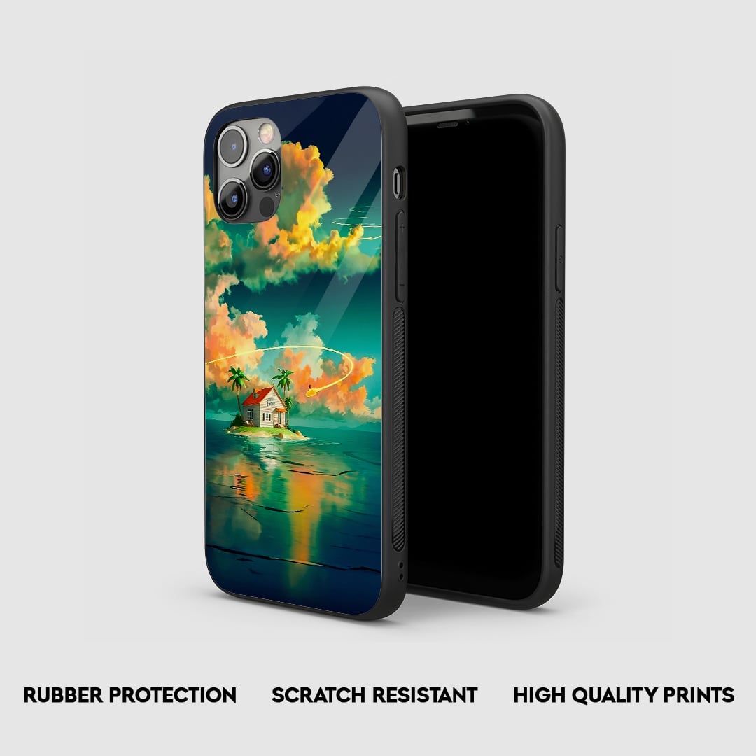 Side view of Kame House Silicone Case with snug fit and cutouts.