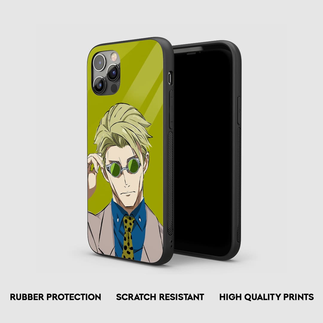 Side view of the Kento Nanami Armored Phone Case, showcasing its robust, protective silicone.
