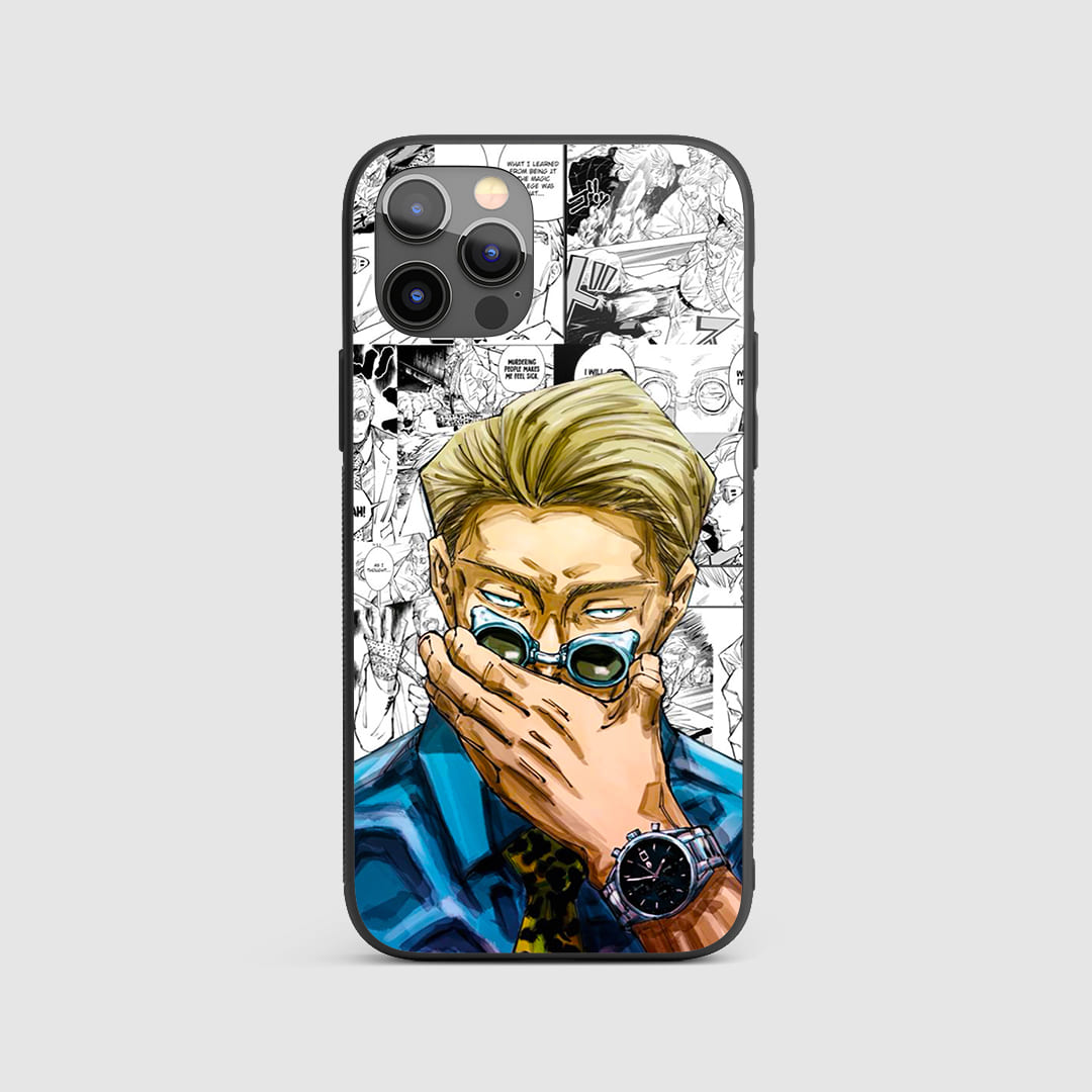 Kento Manga Silicone Armored Phone Case featuring a classic manga illustration of Kento Nanami.