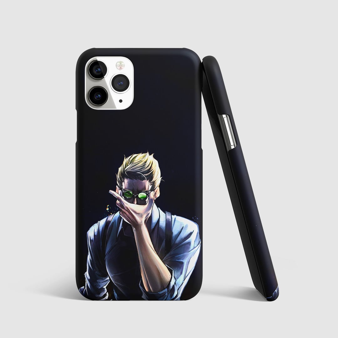 Minimalist design of Kento Nanami on phone cover.
