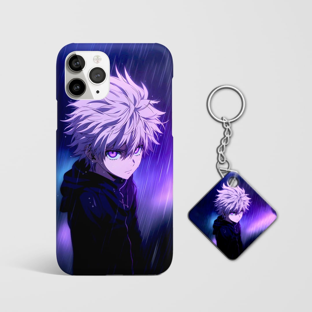 Anime Killua Zoldyck Aesthetic Style Case with Keychain.