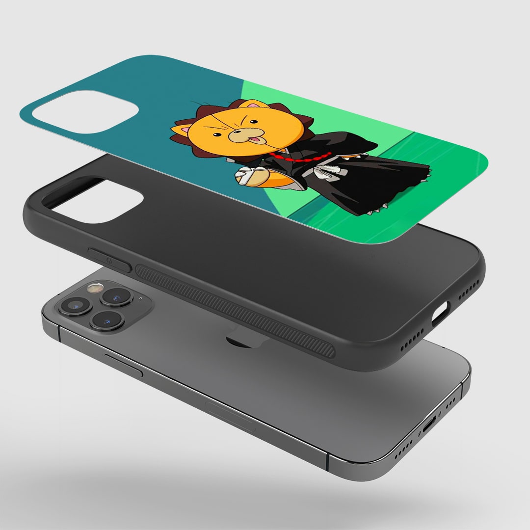 Kon Phone Case installed on a smartphone, offering robust protection and a fun design.