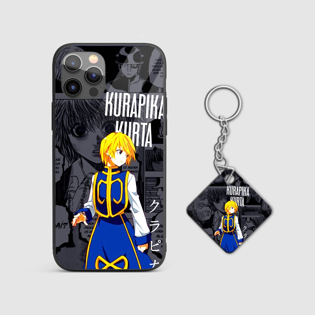 Hunter x Hunter Kurapika manga phone cover with Keychain.