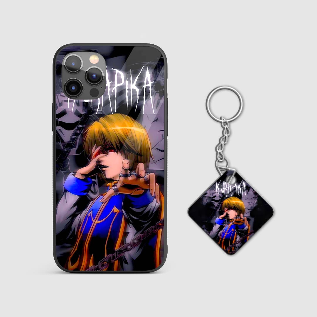 Anime armored phone cover Kurapika design with Keychain