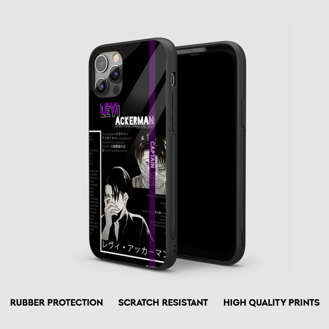Side view of the Levi Synopsis Armored Phone Case, highlighting its thick, protective silicone material.