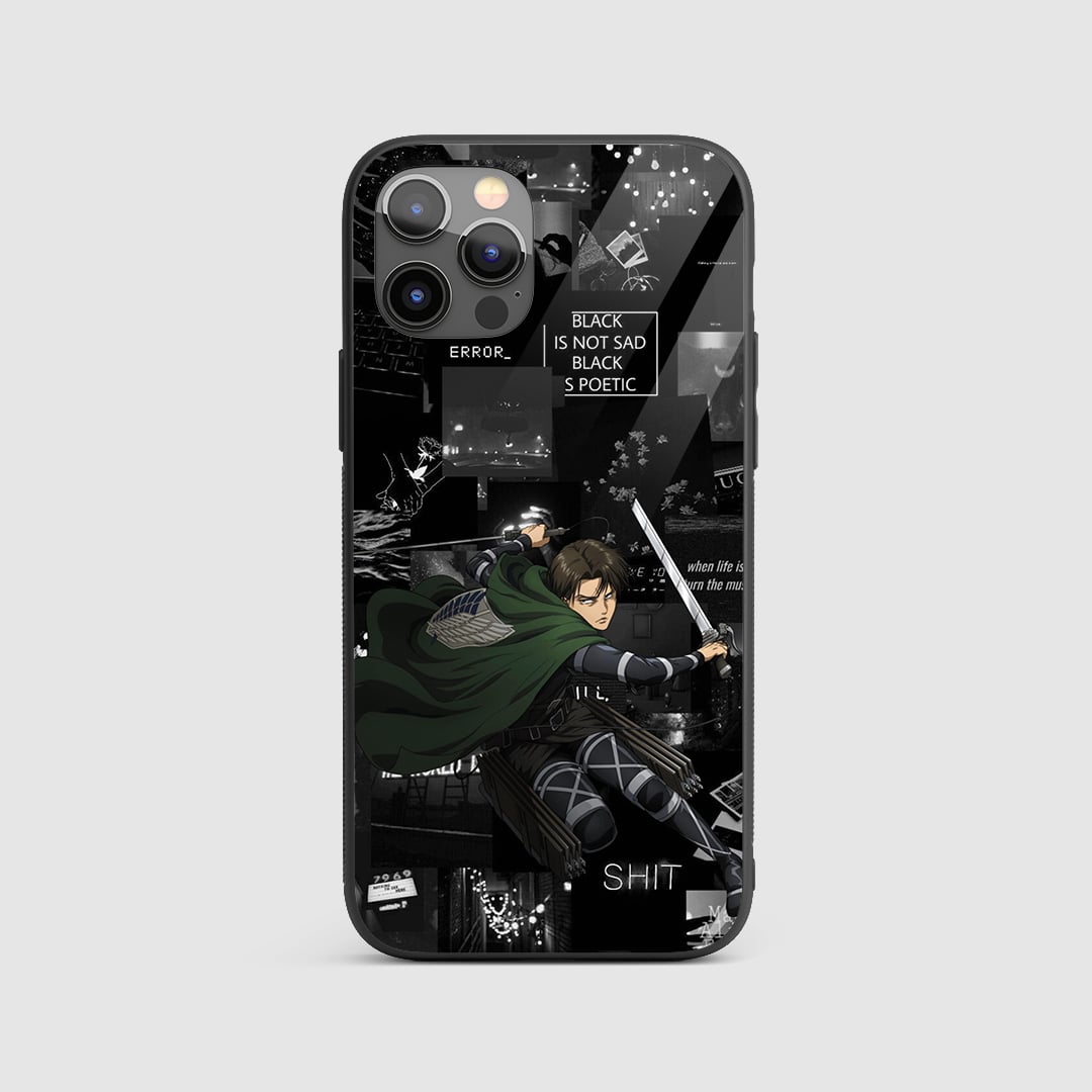 Levi Quote Silicone Armored Phone Case featuring iconic quotes from Levi Ackerman.