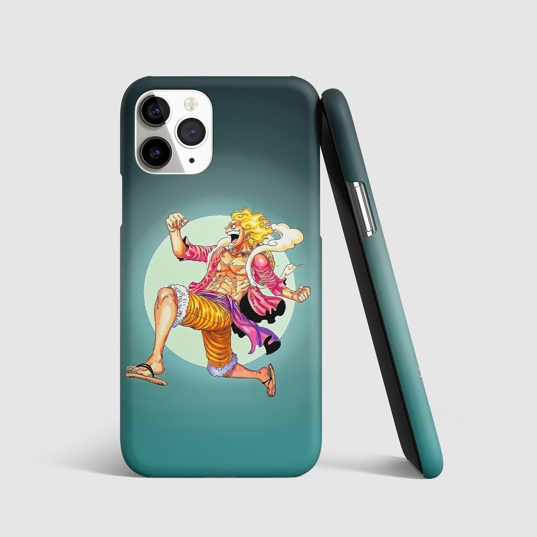 Luffy Gear 5 Minimal Phone Cover with 3D matte finish featuring a minimalistic design.