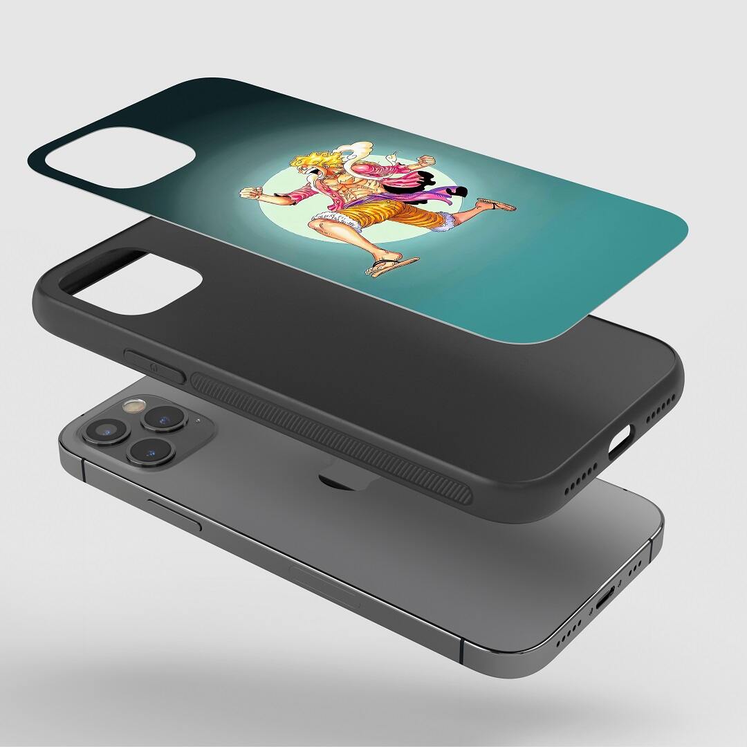 Luffy Minimal Phone Case on a smartphone, showing clear access to all ports and controls.