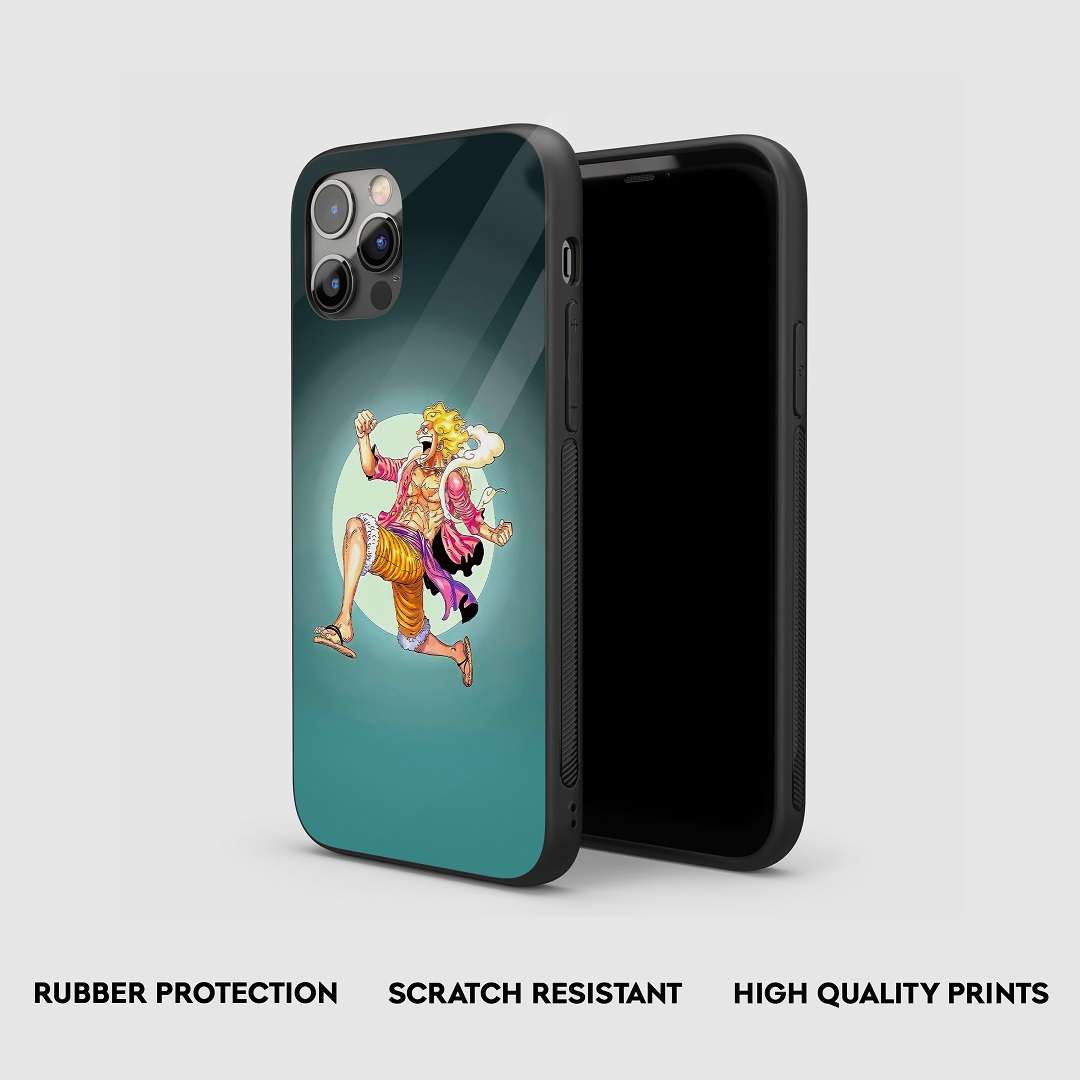 Side view of Luffy Minimal Armored Phone Case, highlighting its protective silicone build.