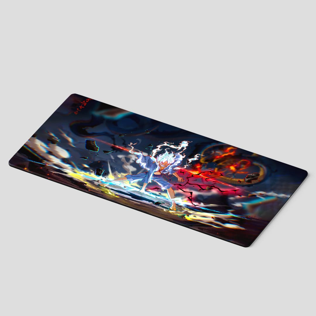 One Piece Luffy Gear 5 Power desk mat for fans