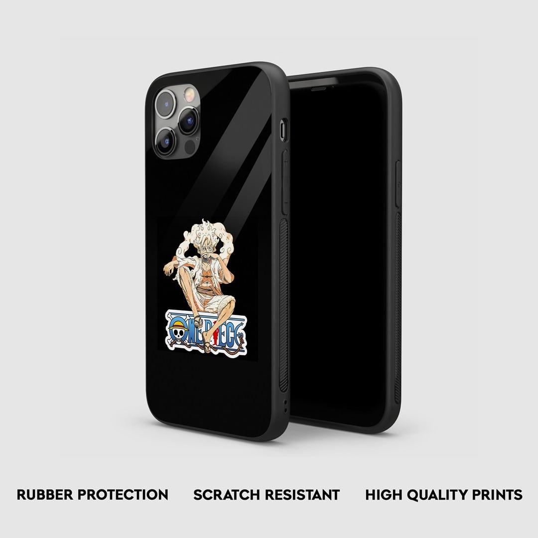 Profile view of the Luffy Joyboy Minimal Armored Phone Case, highlighting its slim and protective build.