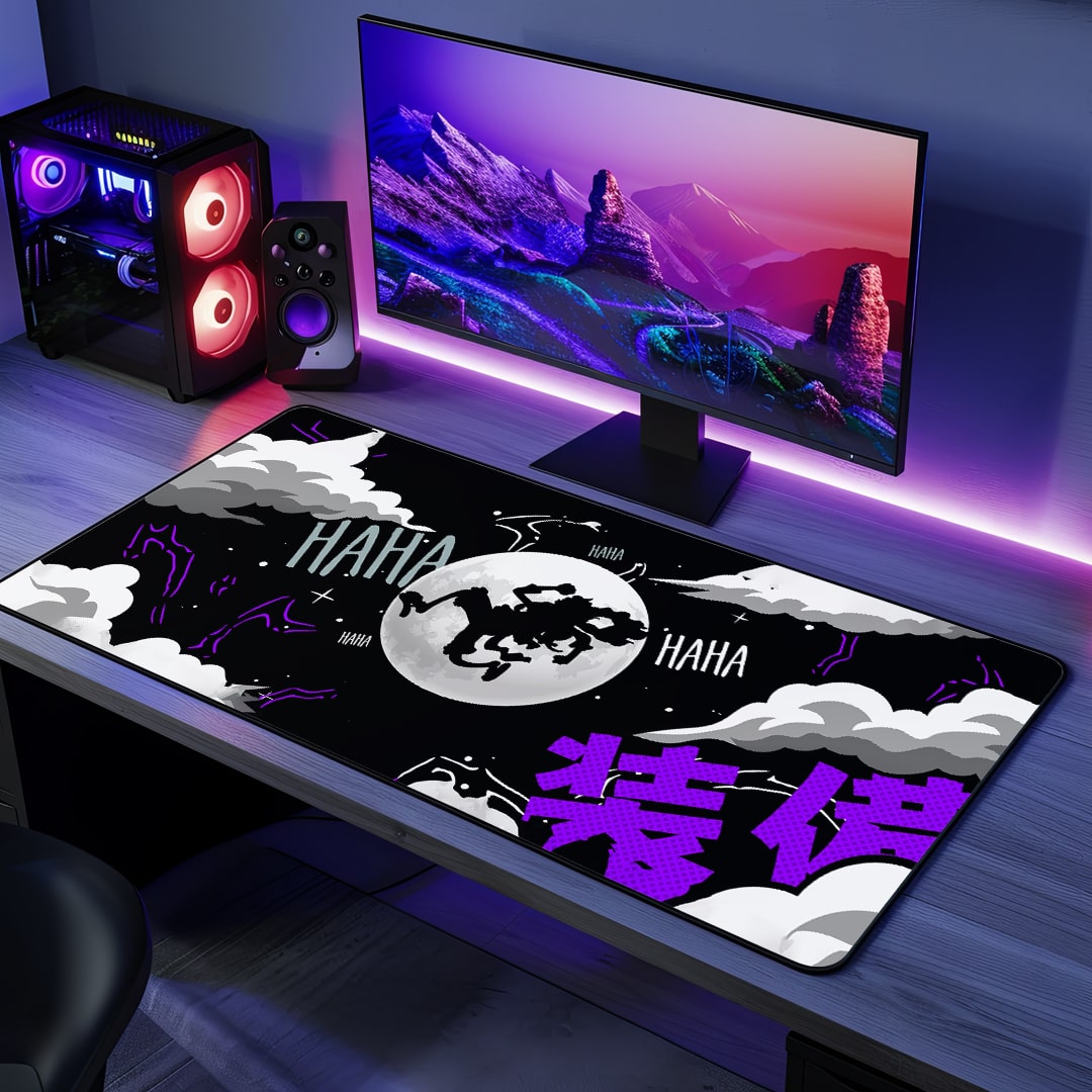 Luffy Nika Desk Mat with vibrant anime artwork