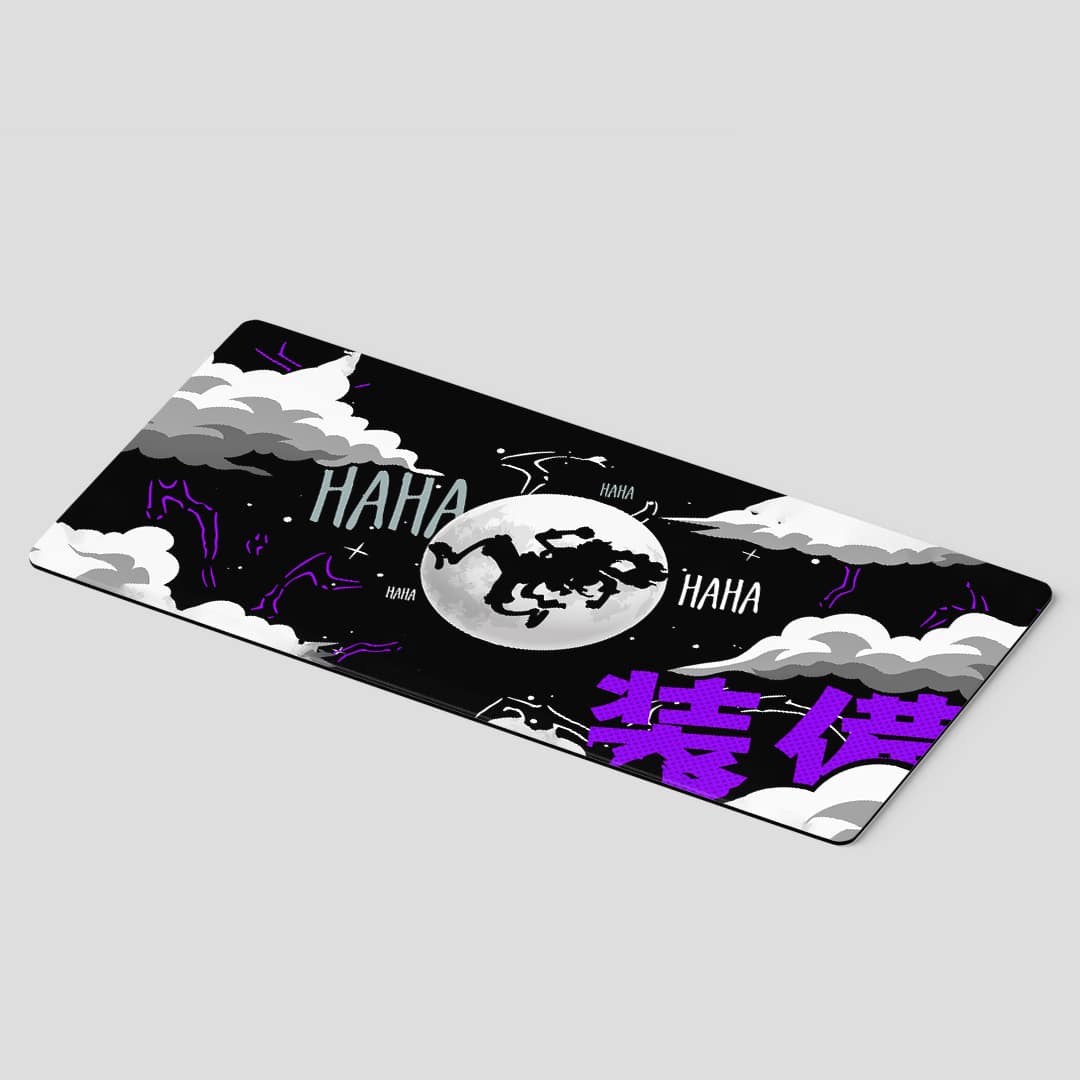 One Piece Luffy Nika desk mat with bold design
