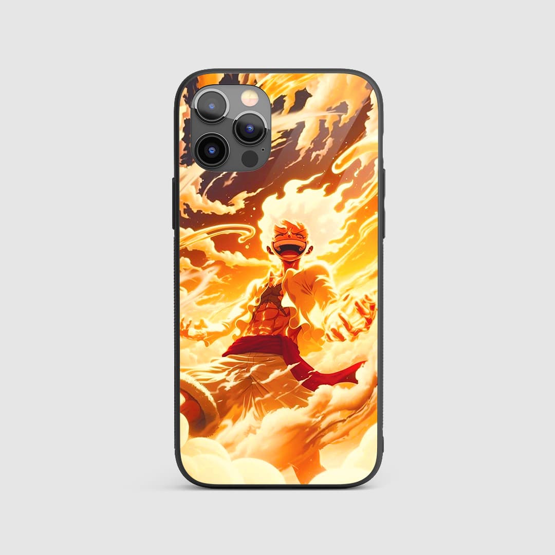 Luffy Gear 5 Fire Silicone Armored Phone Case One Piece