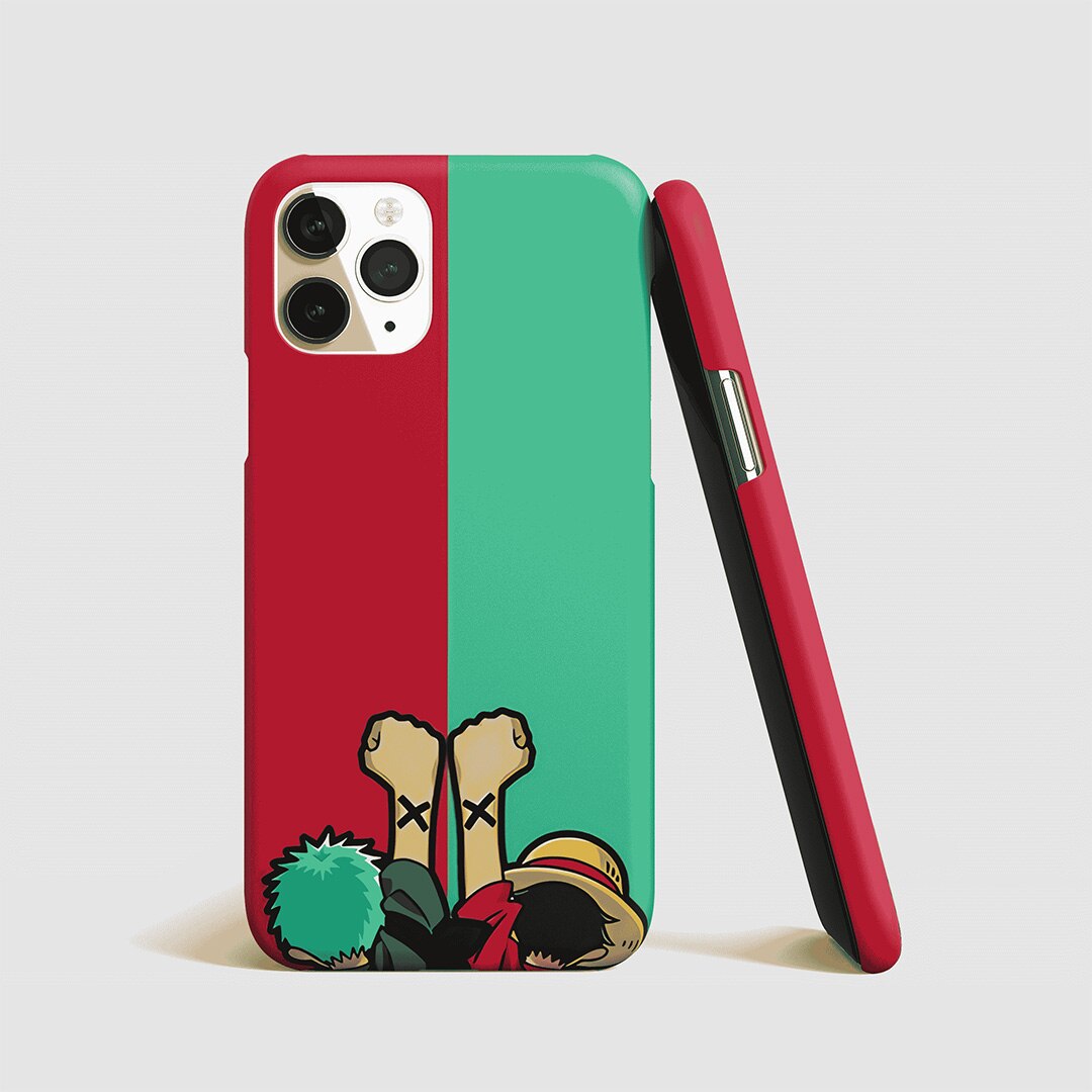 Luffy and Zoro Phone Cover front view with One Piece character artwork.