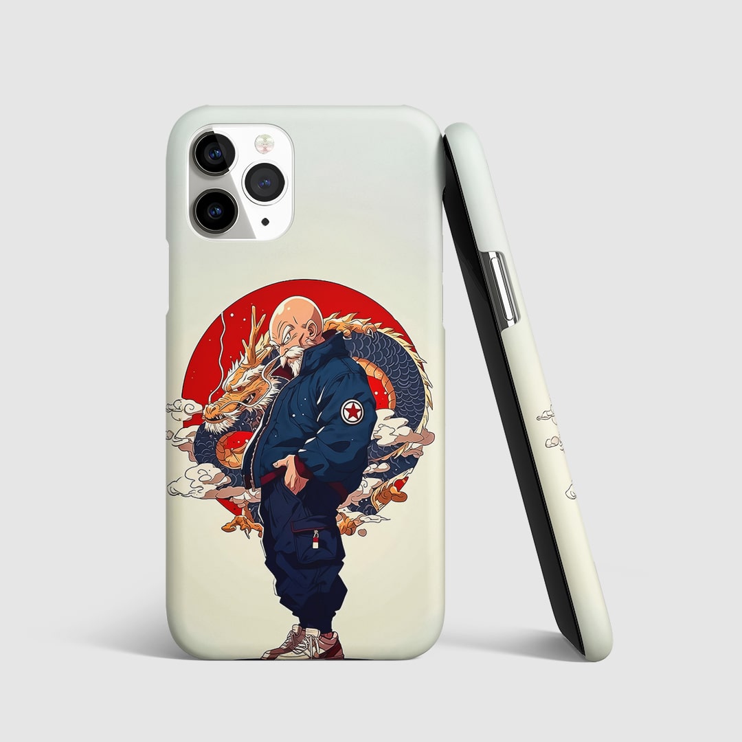 Master Roshi Phone Cover front view with classic anime design.