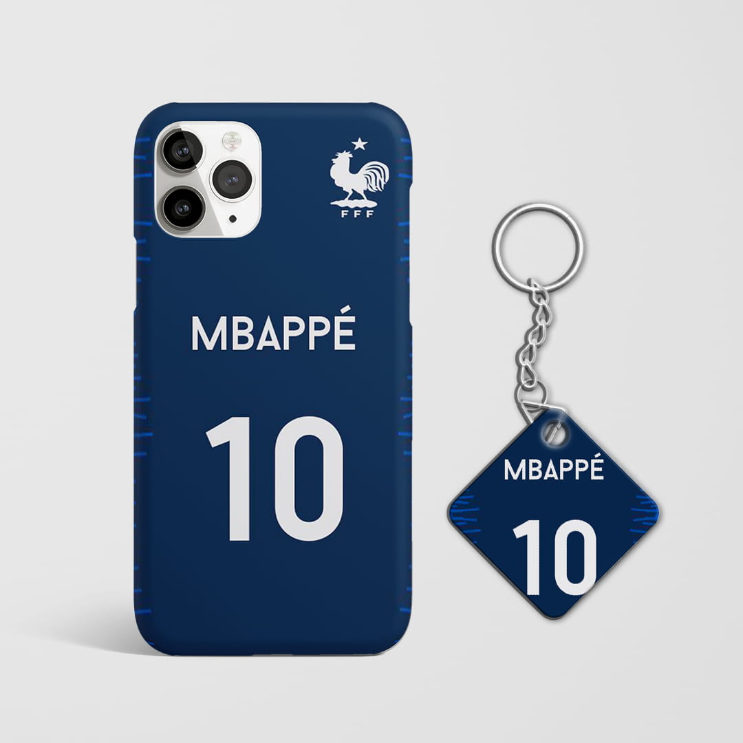 France No.10 jersey mobile phone case with Keychain