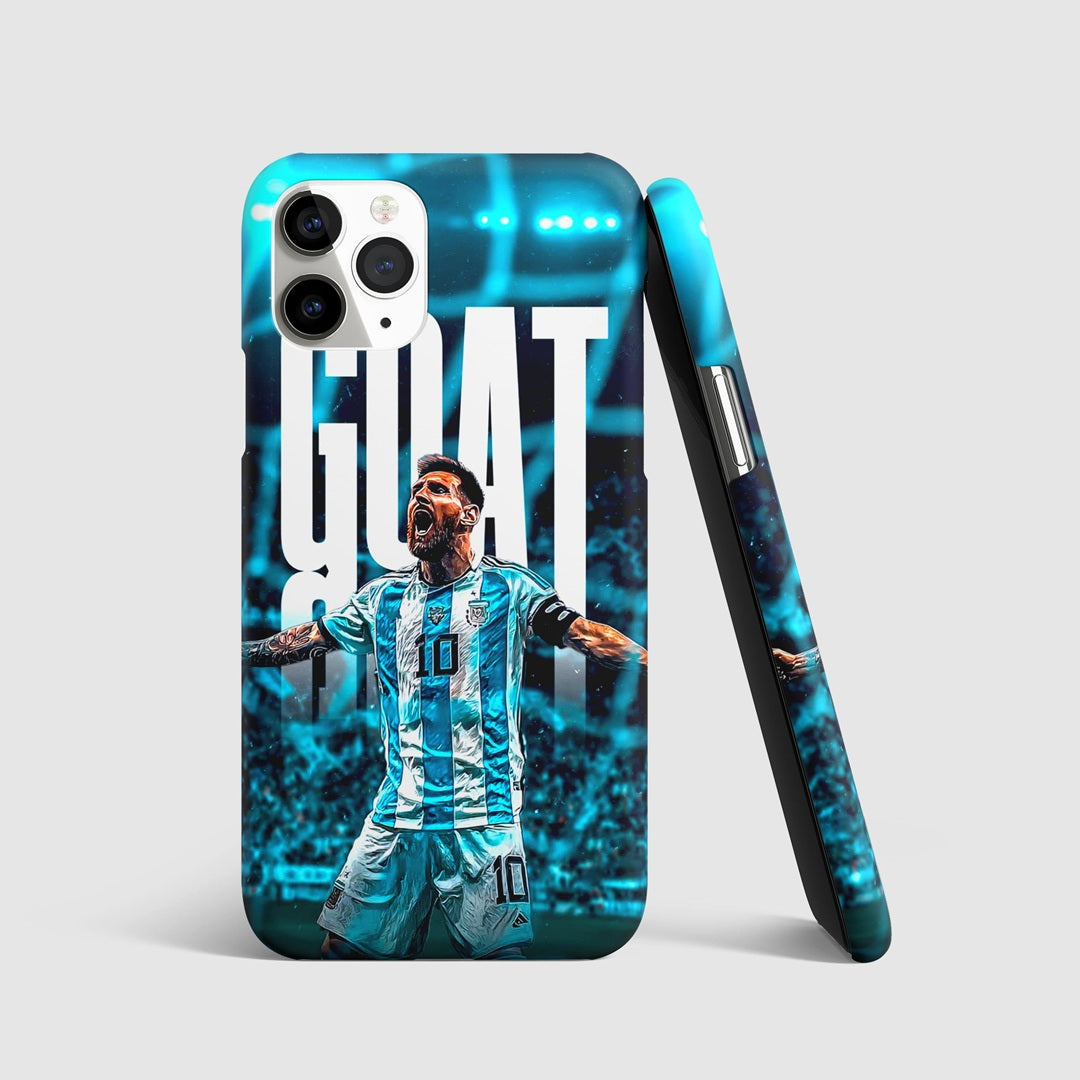 Messi GOAT phone cover