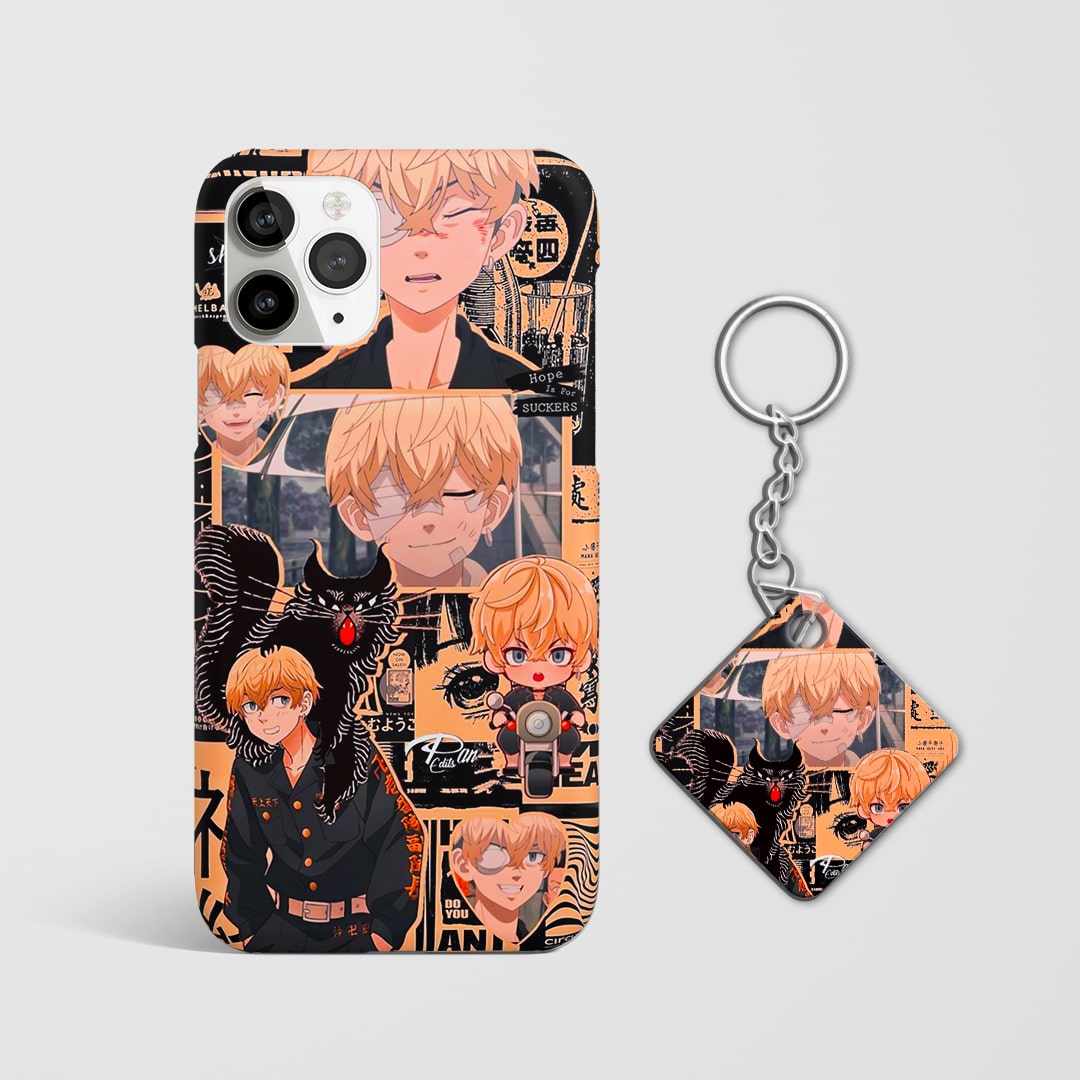 Durable protective phone cover with Mikey design with Keychain