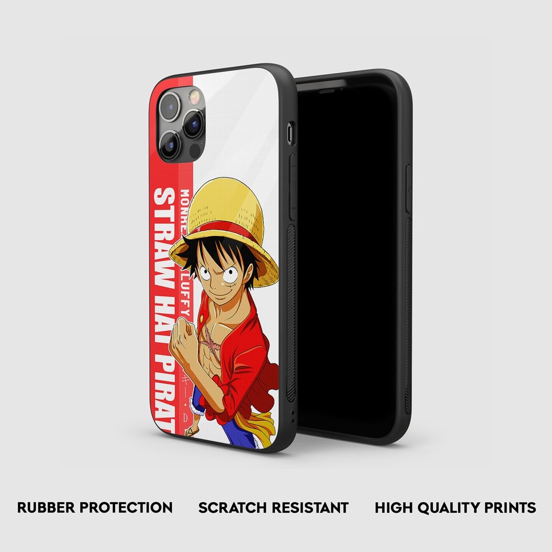 Side view of Monkey D Graphic Armored Phone Case, showcasing its robust protective qualities.