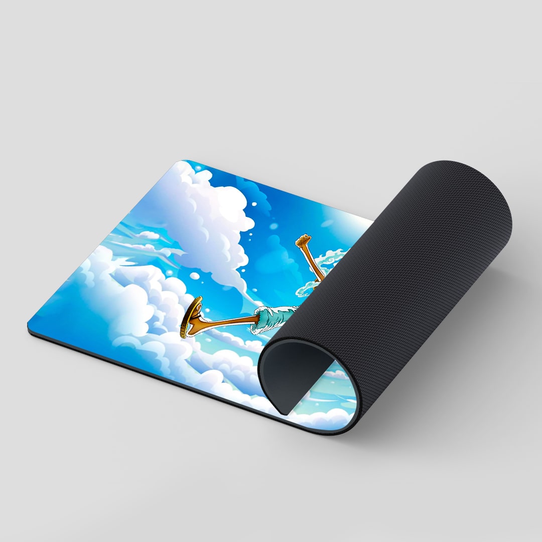 Smooth Monkey D Luffy Joyboy themed desk mat