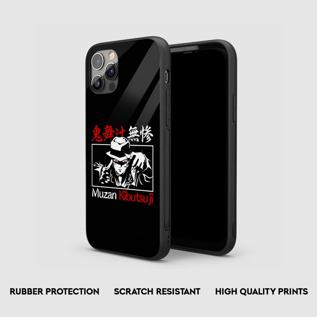Side view of the Muzan Minimal Armored Phone Case, highlighting its thick, protective silicone material.