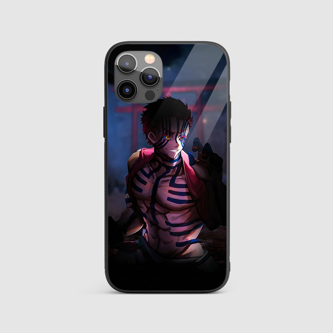 Muzan Kibutsuji Silicone Armored Phone Case featuring powerful artwork of Muzan Kibutsuji.