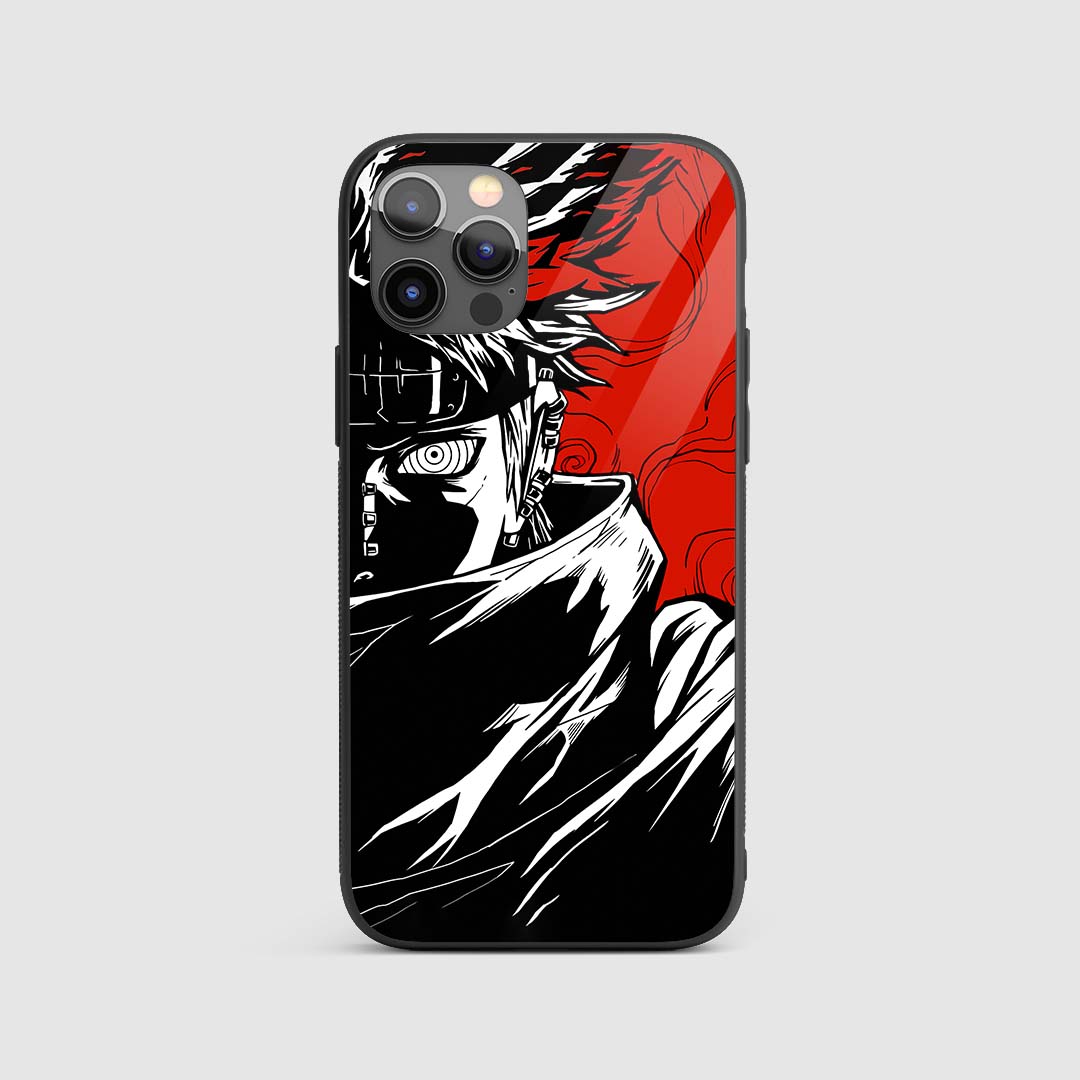 Nagato Pain Silicone Armored Phone Case front view with iconic Pain design