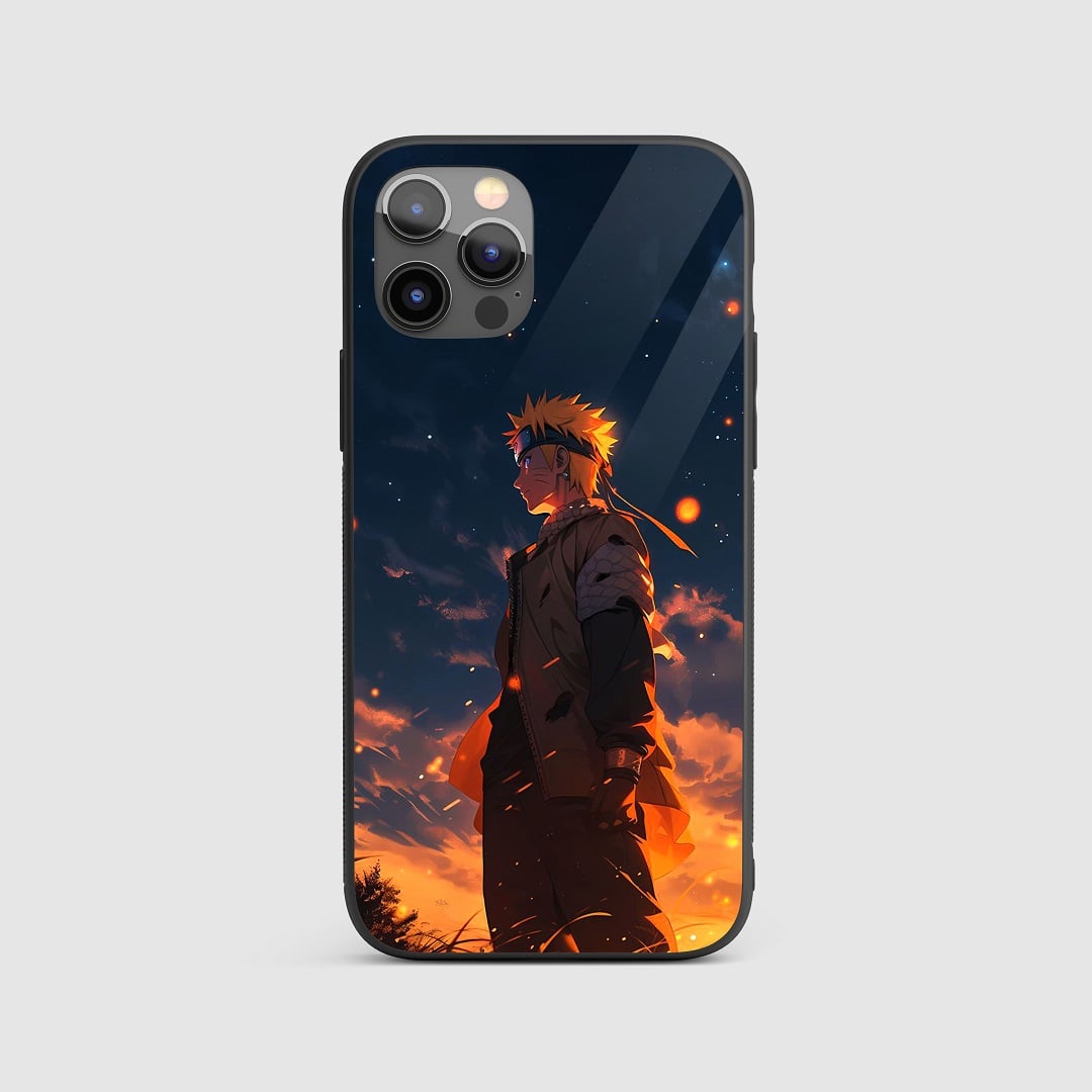 Naruto Aesthetic Silicone Armored Phone Case featuring vibrant, artistic designs of Naruto Uzumaki.