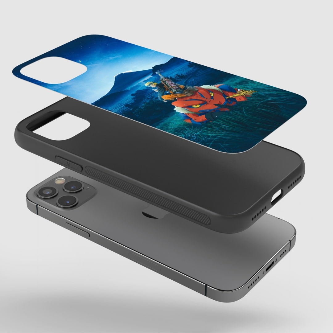Naruto Gamabunta Phone Case on a smartphone, illustrating accessibility to all functional buttons.