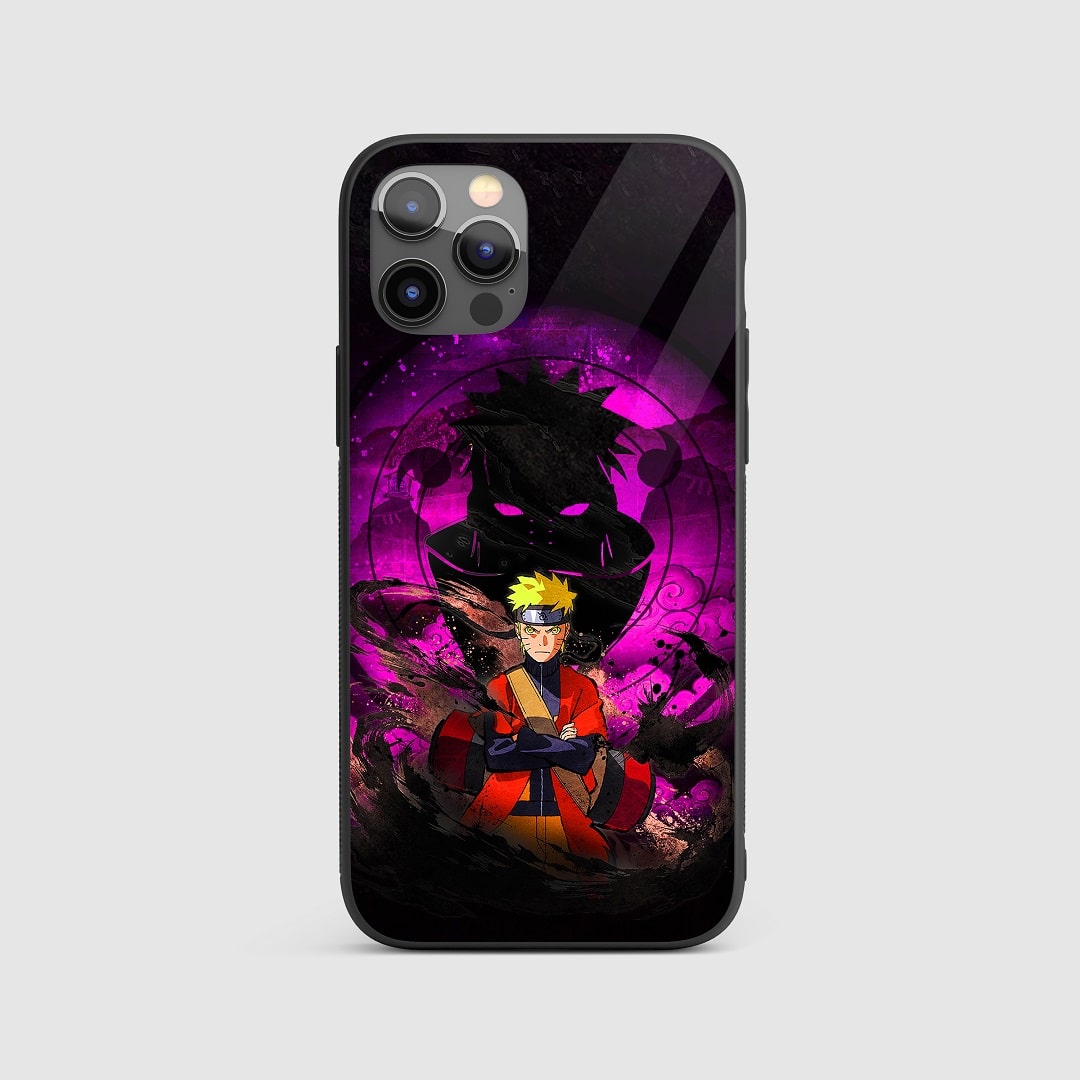 Naruto Clone Silicone Armored Phone Case featuring Naruto performing the Clone Jutsu.