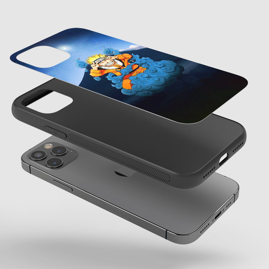 Side angle of Naruto Akatsuki Cloud anime armored case