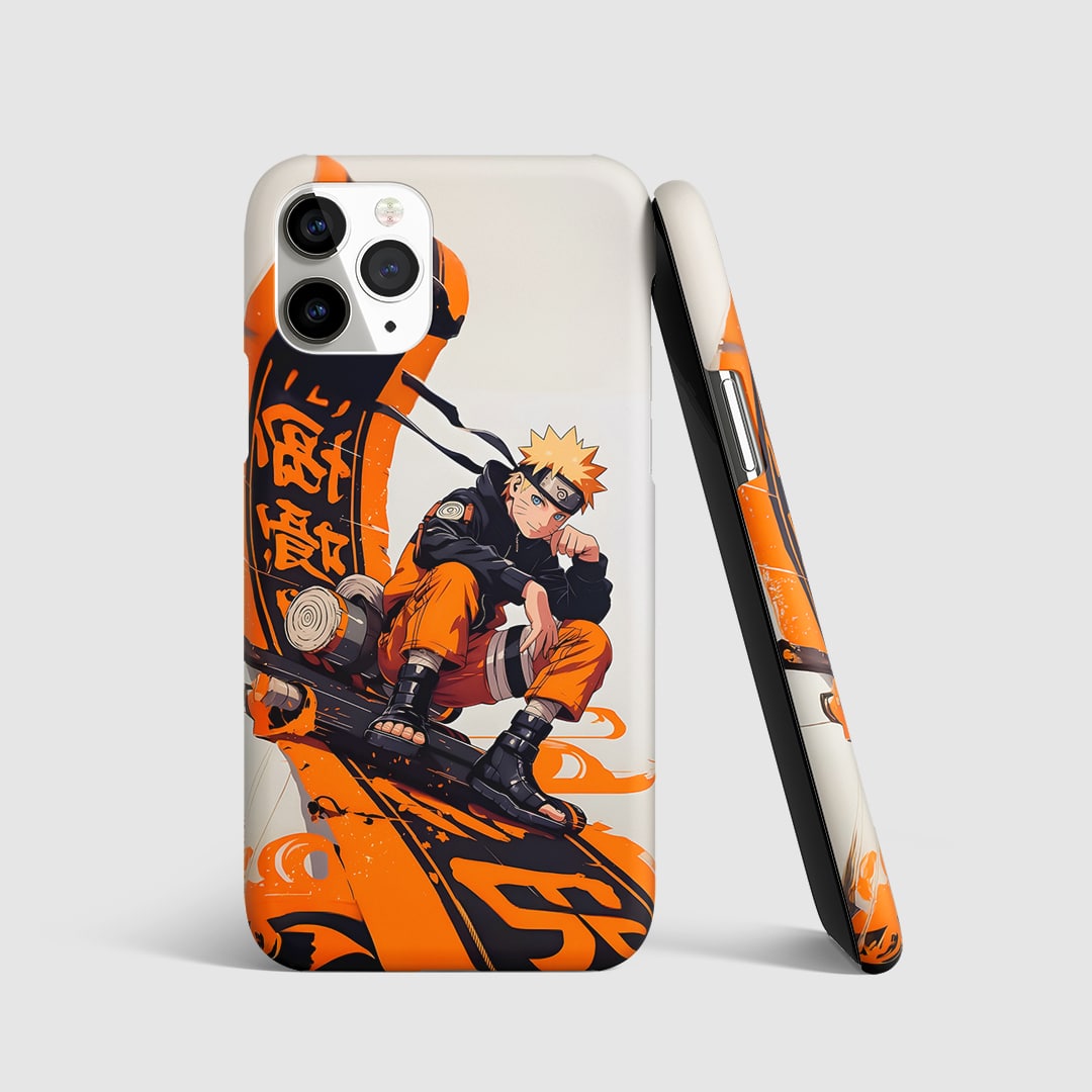 Naruto Cool Phone Cover front view with bold anime design.