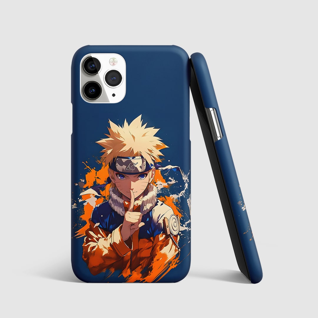 Naruto Ninja Warrior Phone Cover front view with dynamic anime design.