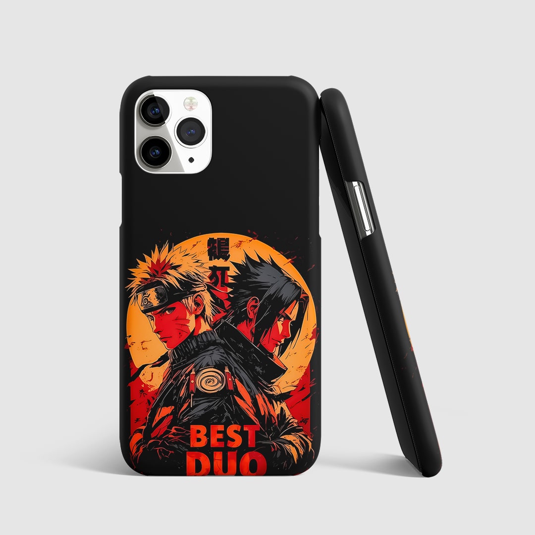 Naruto Sasuke Duo Phone Cover front view with duo anime artwork.