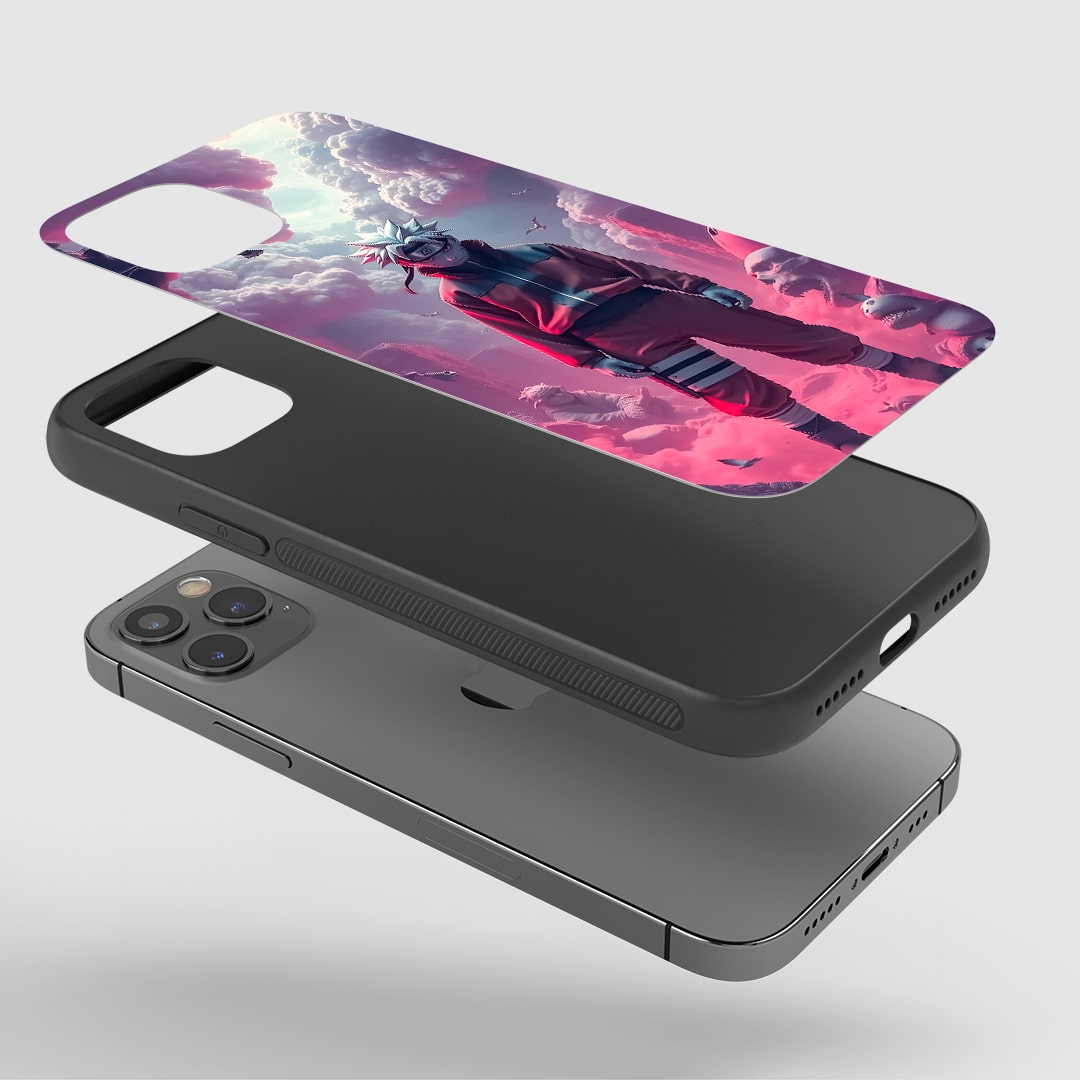 Angled view of Naruto Scene Phone Case showcasing emotional anime design.