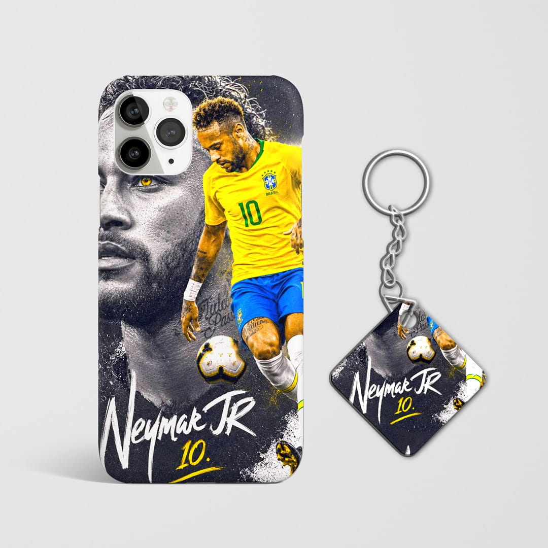 premium neymar jr mobile cover with Keychain