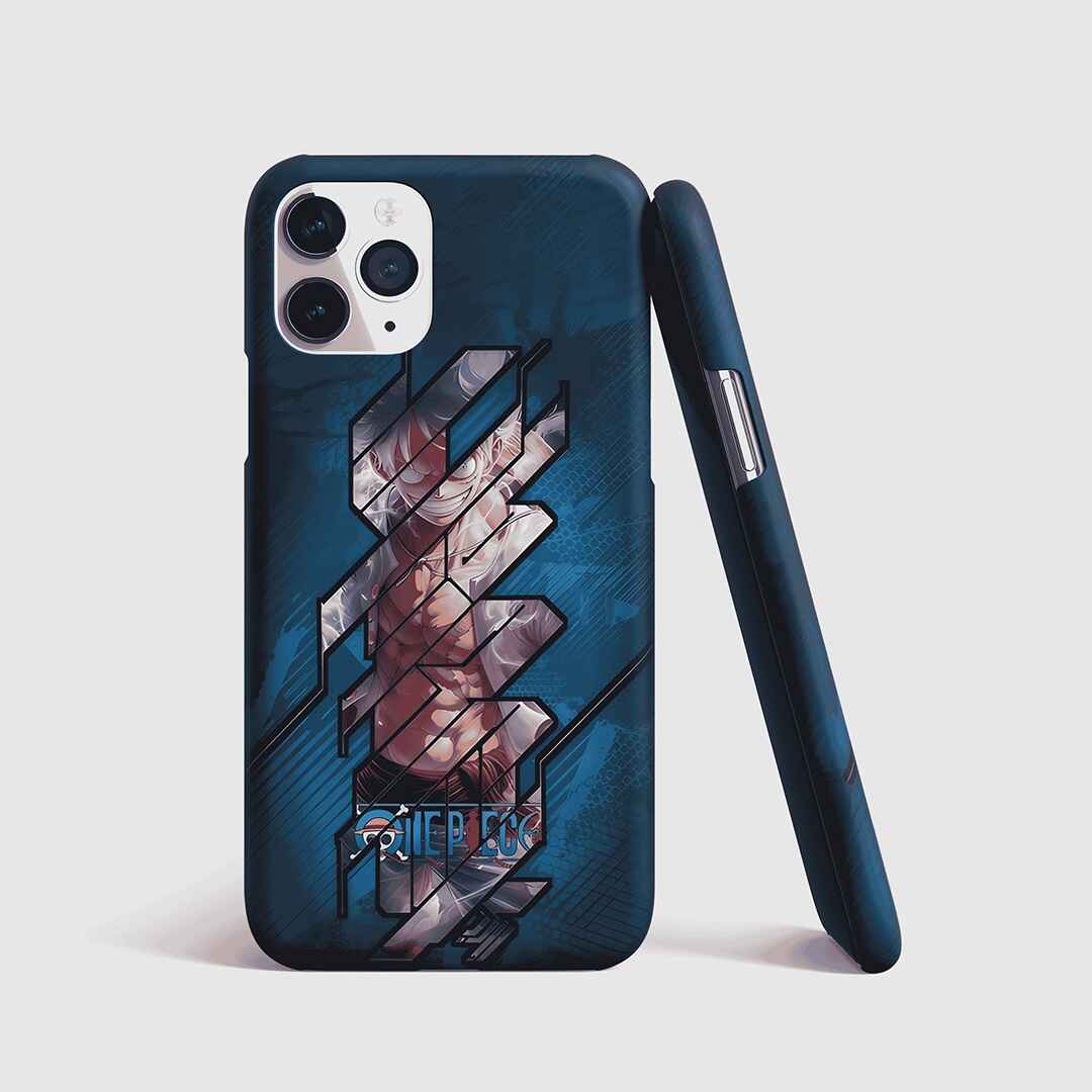 One Piece Luffy Textured Phone Cover front view with bold Luffy artwork.