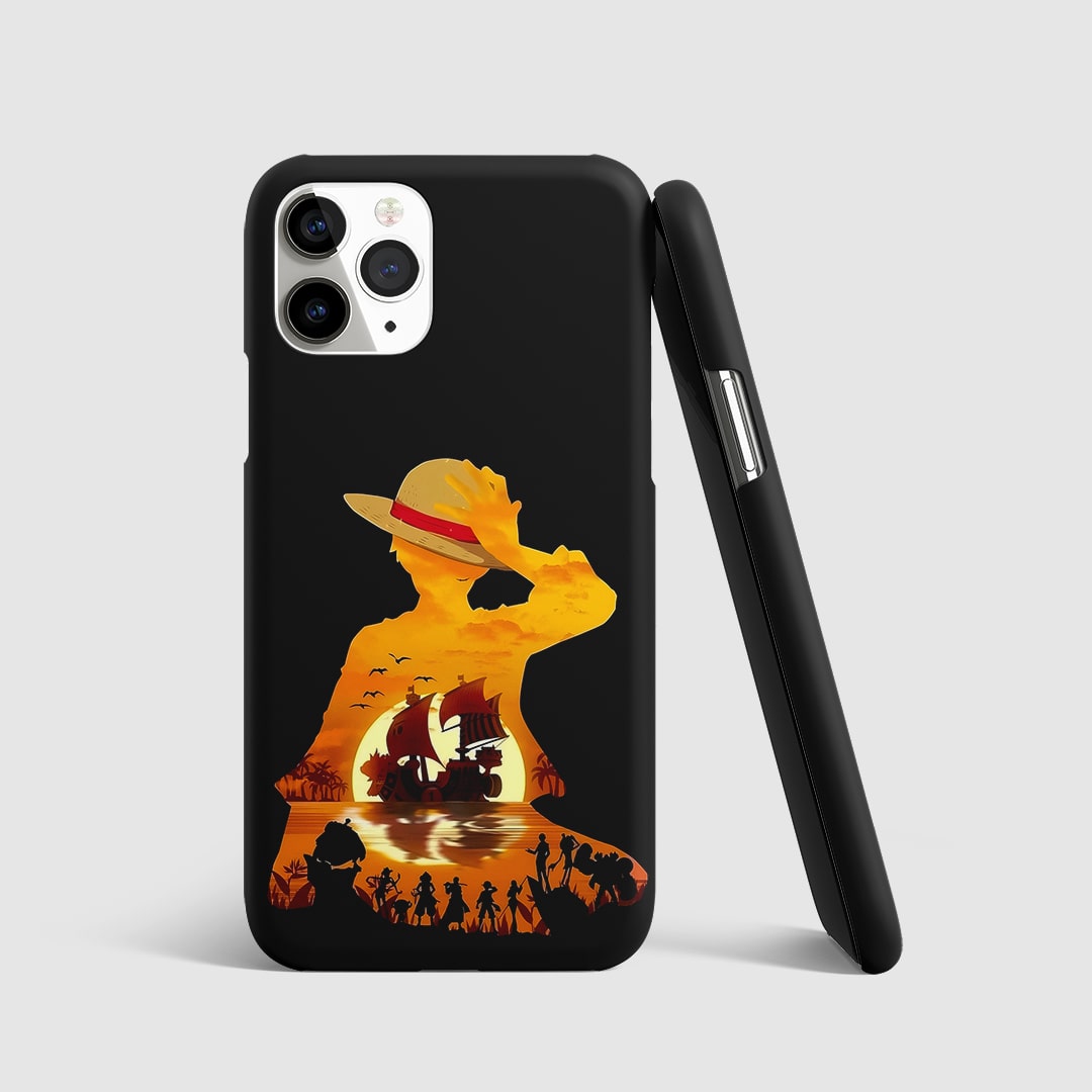 One Piece Minimal Phone Cover front view with subtle pirate design.