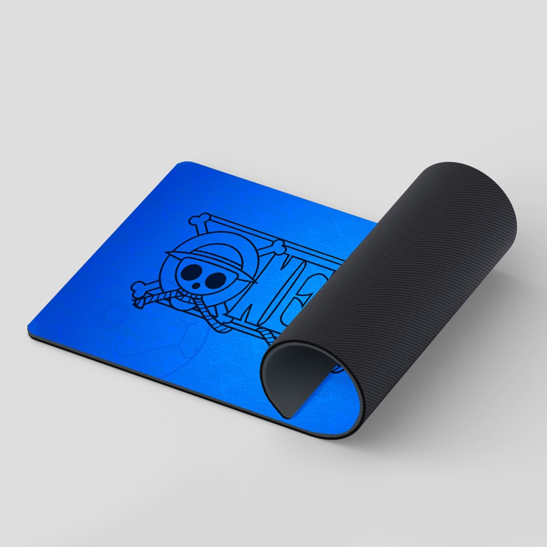 Smooth Onepiece Emblem themed desk mat