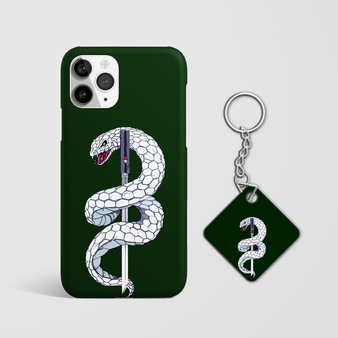 Naruto orochimaru serpent aesthetic mobile cover print with Keychain