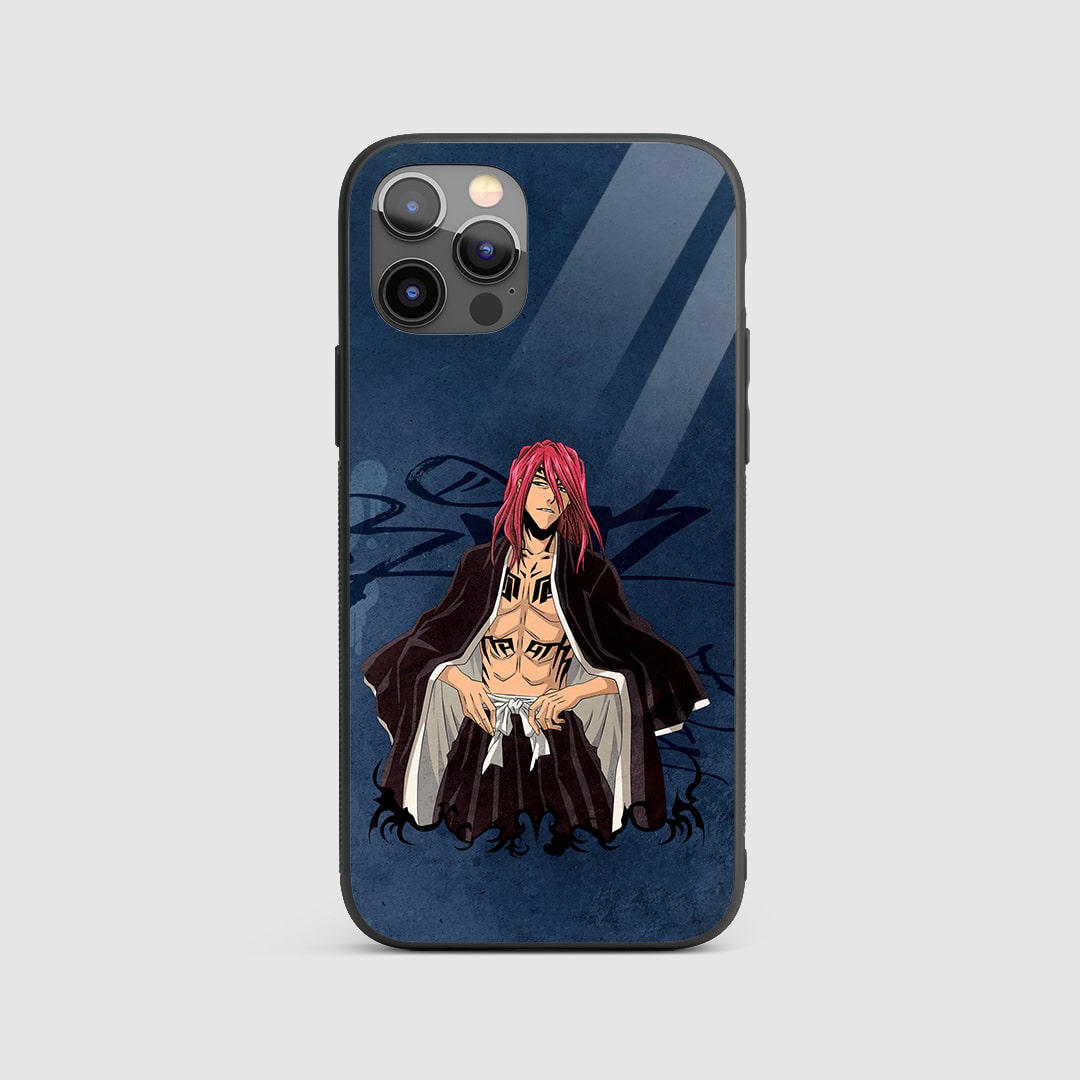 Renji Abarai Silicone Armored Phone Case featuring striking artwork of Renji Abarai.