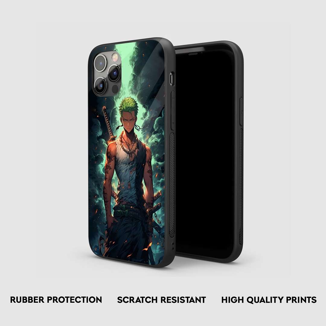 Side view of the Roronoa Aesthetic Armored Phone Case, showcasing its durable protection.