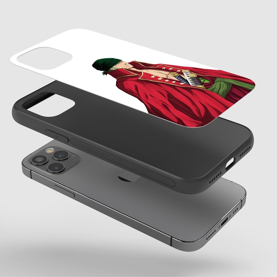 Roronoa Sword Phone Case installed on a smartphone, ensuring easy access to all functions.