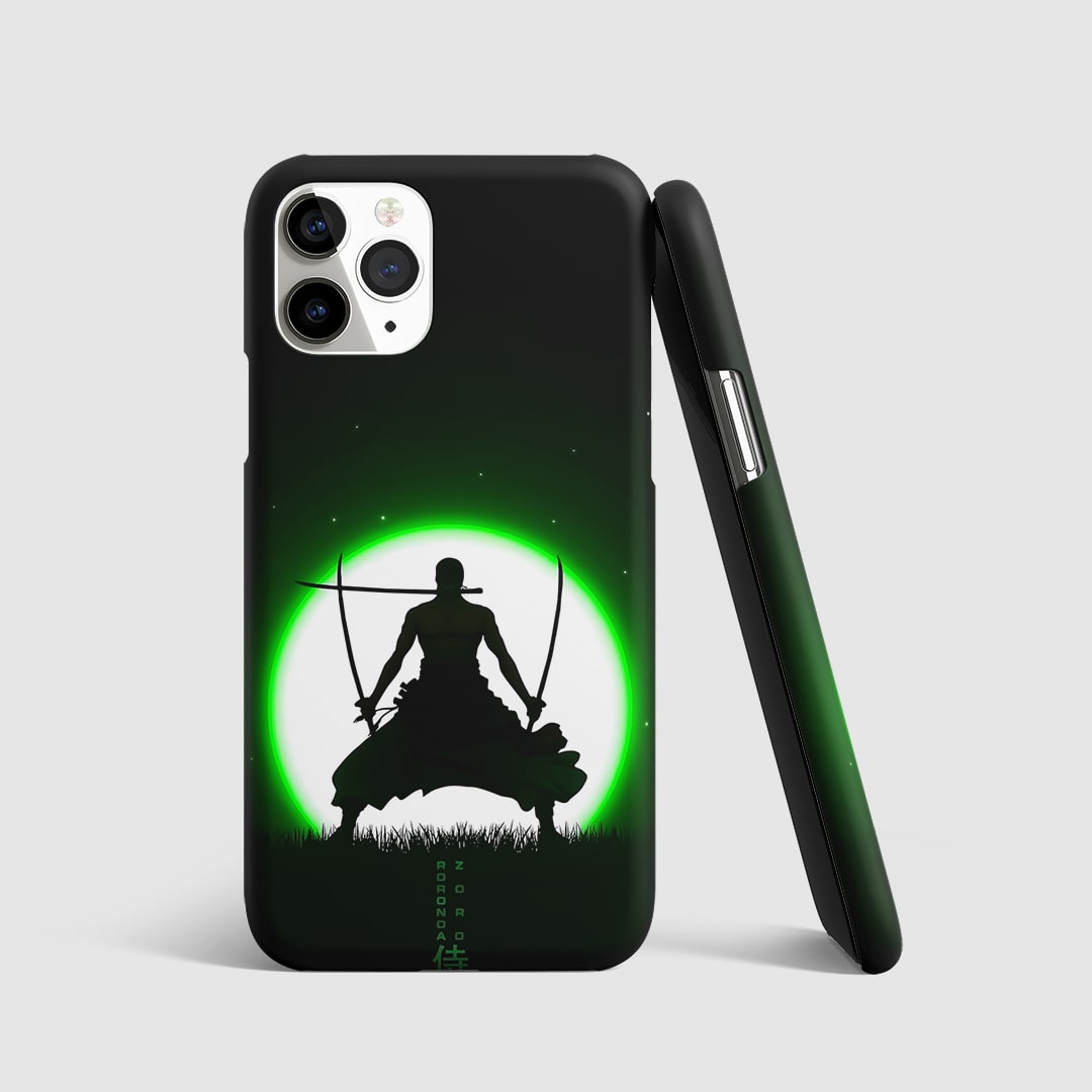 Roronoa Zoro Minimal Phone Cover front view with clean design.