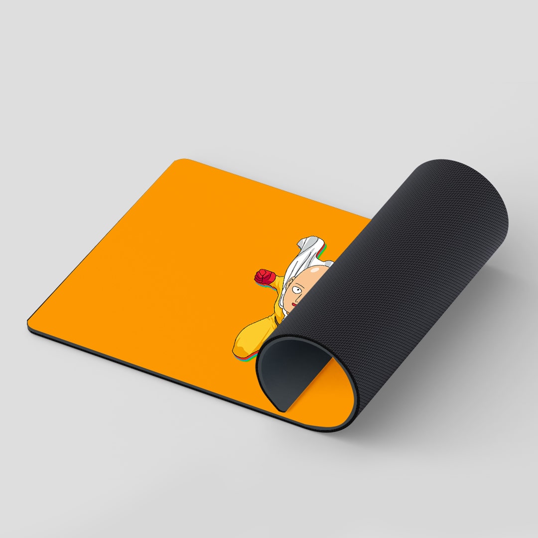 One Punch Man minimalist Saitama desk mat