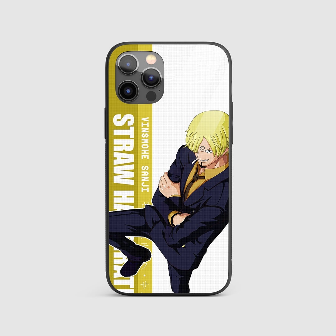 Sanji Graphic Silicone Armored Phone Case featuring a vibrant image of Chef Sanji.